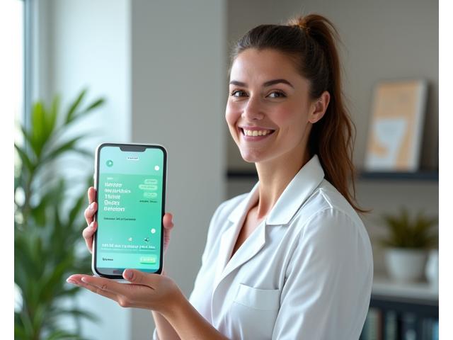 Expert answering questions in a professional setting, surrounded by health resources.