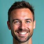 Professional headshot of Marcus Thorne, an energetic fitness and nutrition coach